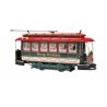 Closed Streetcar - Standard DC - Spectrum(R) -- Merry Christmas (green, red), On30, Bachmann Industries 25129