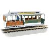 Cable Car with Grip Man - Standard DC -- Washington & Jackson Streets 26 (green, gray), HO, Bachmann Industries 60536