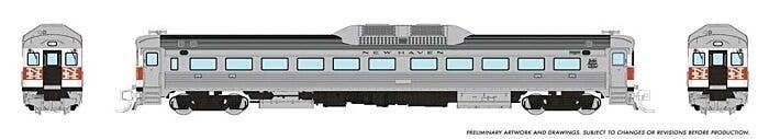 Budd RDC-1 Phase 1 - Sound and DCC -- New Haven (McGinnis Scheme), N, Rapido Trains Inc 516509