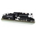 USRA 0-6-0 with Slope-Back Tender - Standard DC with Smoke -- Union Pacific 4455 (black, sil, HO, Bachmann Industries 50623