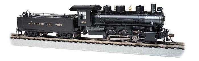 USRA 0-6-0 - Sound and DCC -- Baltimore & Ohio 354 (black, graphite), HO, Bachmann Industries 53801