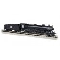 4-8-2 Light Mountain - Sound and DCC -- New York, Ontario & Western 405 (black, graphite), N, Bachmann Industries 53455