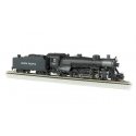 USRA Light 2-8-2 Mikado w/Medium Tender - Standard DC -- Union Pacific 2481 (black, graphite, HO, Bachmann Industries 54406