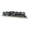 USRA Light 2-8-2 Mikado w/Medium Tender - Standard DC -- Union Pacific 2481 (black, graphite, HO, Bachmann Industries 54406