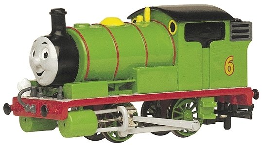 Thomas & Friends(TM) -- Percy the Small Engine 6 (green, black, red, white, yellow), HO, Bachmann Industries 58742