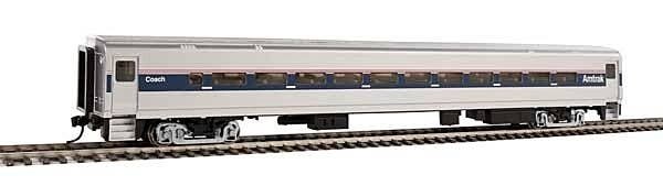 85′ Horizon Fleet Coach - Ready to Run -- Amtrak(R) (Phase IV silver, Wide Blue, Thin Red and W, HO, WalthersMainline 31001