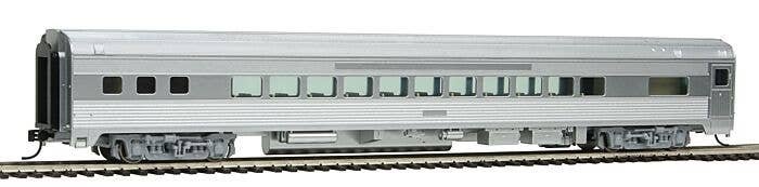 85′ Budd Small-Window Coach - Ready to Run -- Painted, Unlettered (silver), HO, WalthersMainline 30200