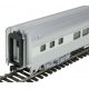 85′ Budd Small-Window Coach - Ready to Run -- Painted, Unlettered (silver), HO, WalthersMainline 30200