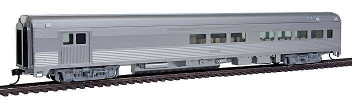 85′ Budd Baggage-Lounge - Ready to Run -- Painted, Unlettered (silver), HO, WalthersMainline 30050