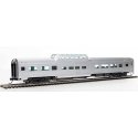 85′ Budd Dome Coach - Ready to Run -- Painted Silver, Unlettered, HO, WalthersMainline 30412