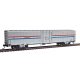 60′ Thrall Material Handling Car MHC-2 - Ready To Run -- Amtrak(R) 1550 (Phase III Equal Red, W, HO, WalthersMainline 31100