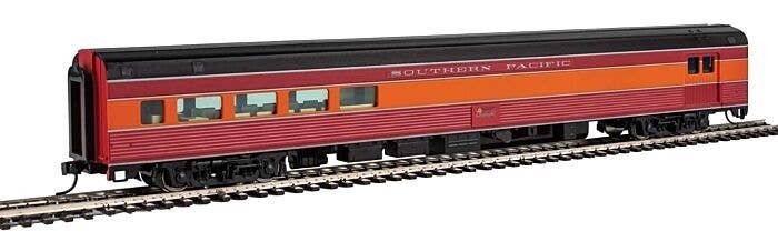 85′ Budd Baggage-Lounge - Ready to Run -- Southern Pacific(TM) (Daylight, red, orange, black), HO, WalthersMainline 30064