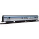 85′ Budd Baggage-Lounge - Ready to Run -- Via Rail Canada (silver, blue, yellow), HO, WalthersMainline 30059