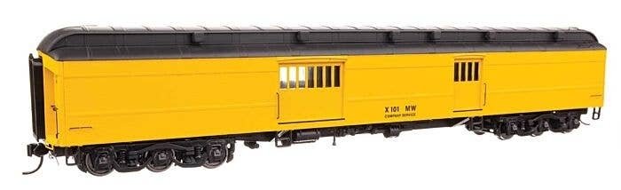 70′ Heavyweight Baggage Car w/Clerestory Roof - Ready to Run -- Maintenance of Way X101, HO, WalthersProto 17509