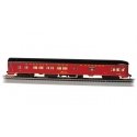 85′ Smooth-Side Observation - Lighted - Ready to Run -- Norfolk & Western 582 (maroon, black, HO, Bachmann Industries 14314