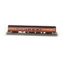 85′ Smooth-Side Coach w/Lights - Ready to Run -- Southern Pacific (Daylight Black, orange, r, HO, Bachmann Industries 14207