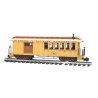 Wood Combine - Ready to Run -- Eureka & Palisade (yellow, cream), G, Bachmann Industries 97107
