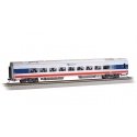 Siemens Venture Coach - Amtrak Version - Ready to Run -- Amtrak Midwest 4130 (Coach B, silve, HO, Bachmann Industries 74511