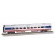 Siemens Venture Coach - Amtrak Version - Ready to Run -- Amtrak 4125 (Midwest Coach B silver, HO, Bachmann Industries 74510