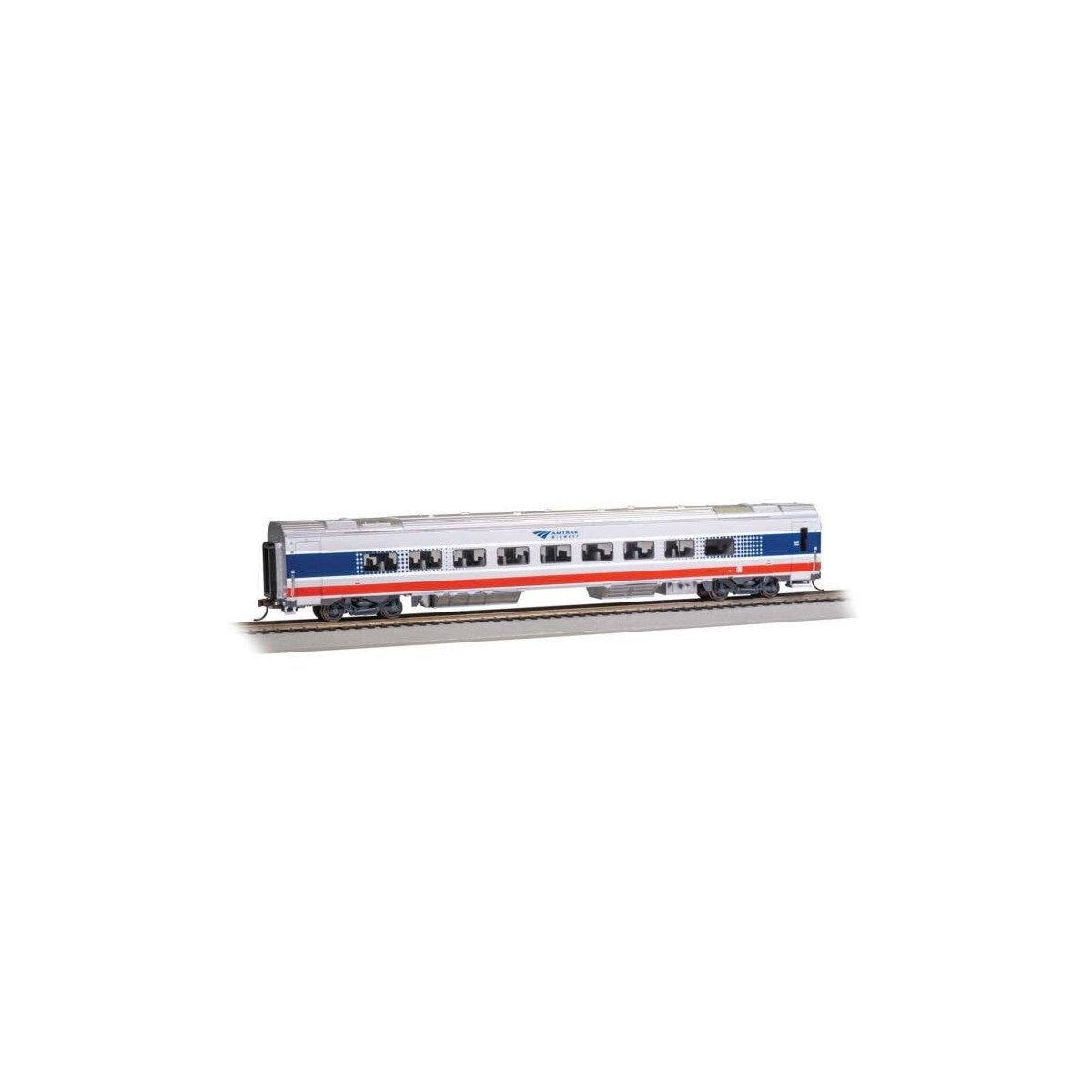 Siemens Venture Coach - Amtrak Version - Ready to Run -- Amtrak 4125 (Midwest Coach B silver, HO, Bachmann Industries 74510