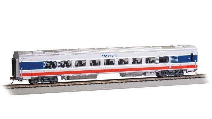Siemens Venture Coach - Amtrak Version - Ready to Run -- Amtrak 4125 (Midwest Coach B silver, HO, Bachmann Industries 74510