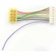 DCC Decoder Harness -- T-1′ NMRA 8-Pin Plug, 1′ 2.54cm Wires T Series Harness, ALL Train Control Systems 1359
