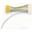 DCC Decoder Harness -- T-1` NMRA 8-Pin Plug, 1` 2.54cm Wires T Series Harness, ALL, Train Control Systems 1359
