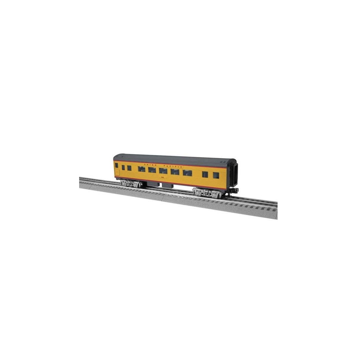 13′ Streamlined Coach - 3-Rail - Ready to Run -- Union Pacific 590 (Armour Yellow, gray, red), O, Lionel 2427840