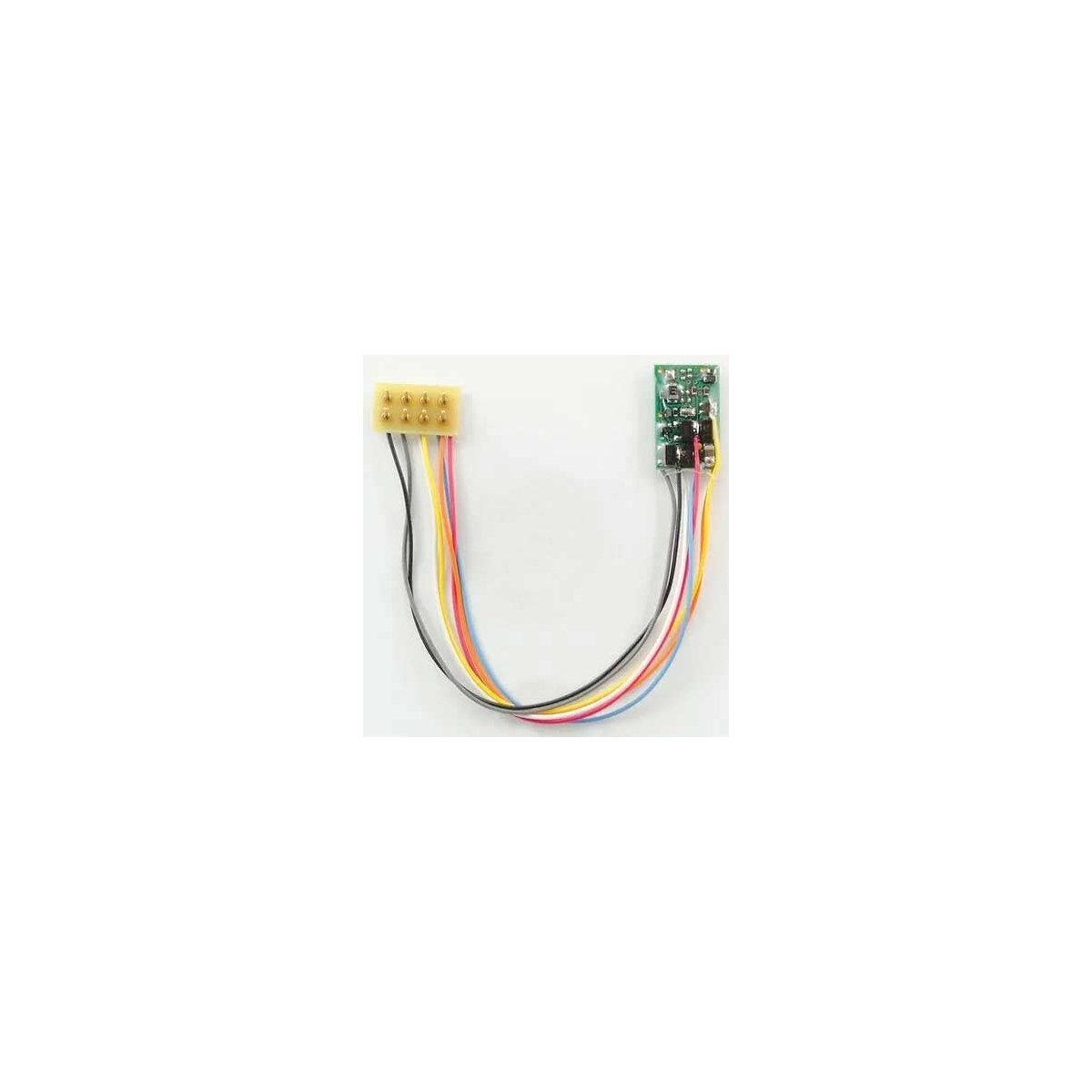 M1P-3.5′ 1 Amp, 2 Function DCC Decoder - Control Only -- With 3.5′ 8.89cm Harness, NMRA 8-Pin Plug, ALL Train Control System
