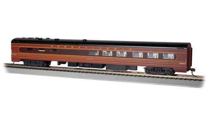 85′ Smooth-Side Diner - Ready to Run -- Pennsylvania Railroad 4420 (Fleet of Modernism red, , HO, Bachmann Industries 14804