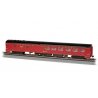 85′ Smooth-Side Diner - Lighted - Ready to Run -- Norfolk & Western 491 (maroon, black), HO, Bachmann Industries 14810