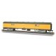 72′ Smooth-Side Baggage - Ready to Run -- Union Pacific 5744 (Armour Yellow, gray, red), HO, Bachmann Industries 14411