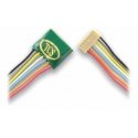 7-Pin JST Inline Connector -- With 32-Gauge Wire Leads - .158 x .350 x .416′ 4.0 x 8.9 x 10.6mm, ALL Train Control Systems 149