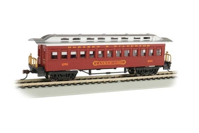 1860 - 1880 Wood Coach - Ready to Run - Silver Series(R) -- Durango & Silverton 270 ′Yankee , HO, Bachmann Industries 13409