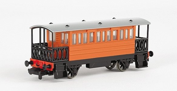 Thomas & Friends(TM) Rolling Stock -- Henrietta the Open Vestibule Coach, HO, Bachmann Industries 77028