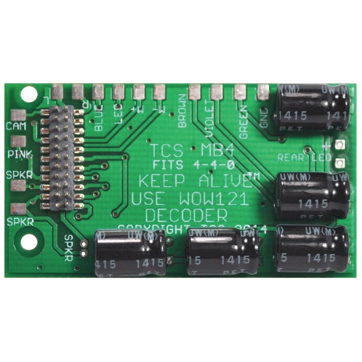 B-MB4 Replacement Motherboard w/KA2 Keep Alive & 21-Pin Connector -- Fits Bachmann Raymond 4-4-0, HO Train Control Systems 1557