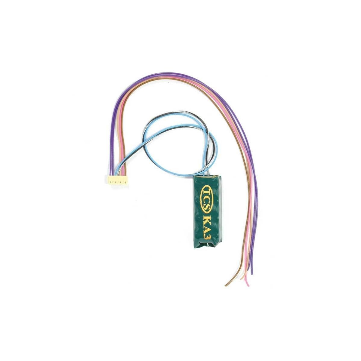 WAUX-KA3 WOWSound Decoder Auxiliary Harness -- With Attached KA3 Keep-Alive(TM), ALL Train Control Systems 1594