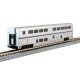 Viewliner Baggage & 5 Superliner Car Bookcase Set -- Amtrak (Phase VI silver, blue, red), N, Kato USA Inc 101789