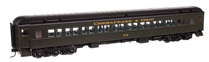 85′ Pullman-Built Heavyweight Paired-Window Coach - Ready to Run -- Chesapeake & Ohio (Green) 717, HO, WalthersProto 17606
