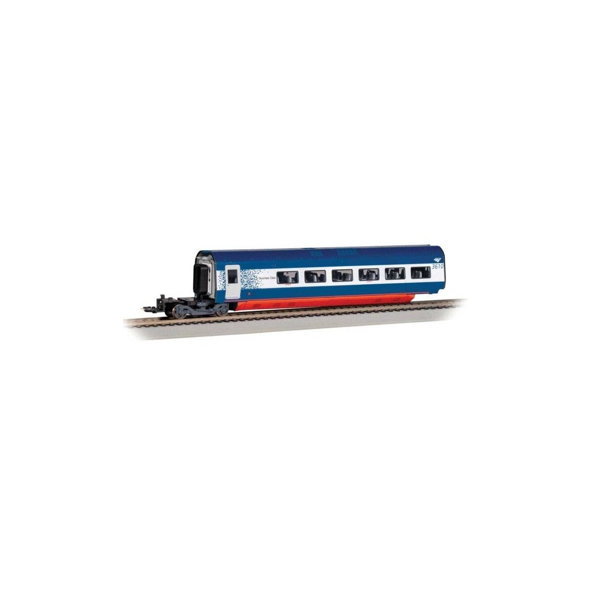 Acela II/Alstom Avelia Business Class Coach - Ready to Run - Spectrum(R) -- Amtrak 3610 (blu, HO, Bachmann Industries 89926