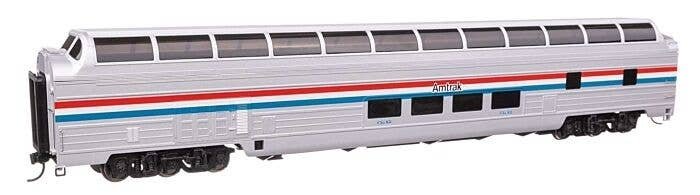 85′ Budd Great Dome - Lighted - Ready to Run -- Amtrak(R) Ph III w/Decal, HO, WalthersProto 14600