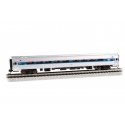 Amfleet I Coach with Lighting - Ready to Run -- Amtrak 82768 (Phase VI, silver, blue, red, wh, N, Bachmann Industries 14173