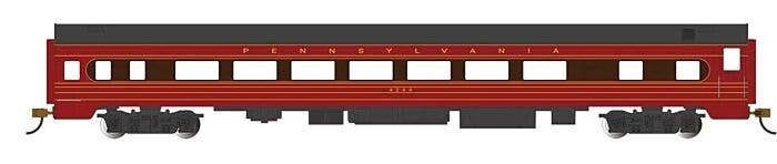 85′ Smooth-Side Coach with Interior Lights - Ready to Run -- Pennsylvania Railroad 1 (Fleet , HO, Bachmann Industries 14211