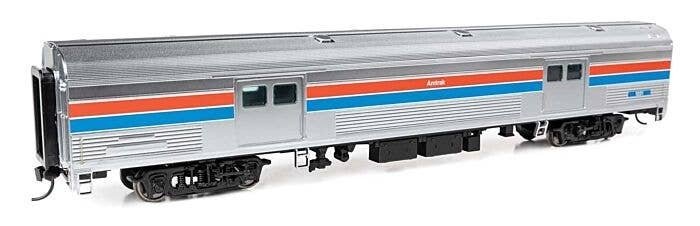 73′ Budd Baggage Car - Ready to Run -- Amtrak Phase II 1221, HO, WalthersProto 13074