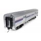 73′ Budd Baggage Car - Ready to Run -- Amtrak Phase IV (white lettering) Decal, HO, WalthersProto 13084