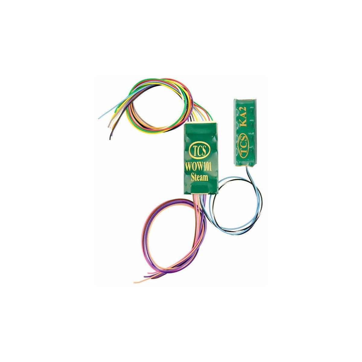 WOW101-Steam-KA Sound & DCC Decoder w/9-Pin JST & Keep Alive - WOWSound(TM) -- Light, Medium & Heavy Steam - 1.35 x .66 x .22′