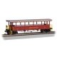 Open-Sided Excursion Car with Seats - Ready-to-Run - Silver Series(R) -- Durango & Silverton, HO, Bachmann Industries 17431