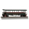 Open-Sided Excursion Car with Seats - Ready-to-Run - Silver Series(R) -- East Broad Top 168, HO, Bachmann Industries 17401