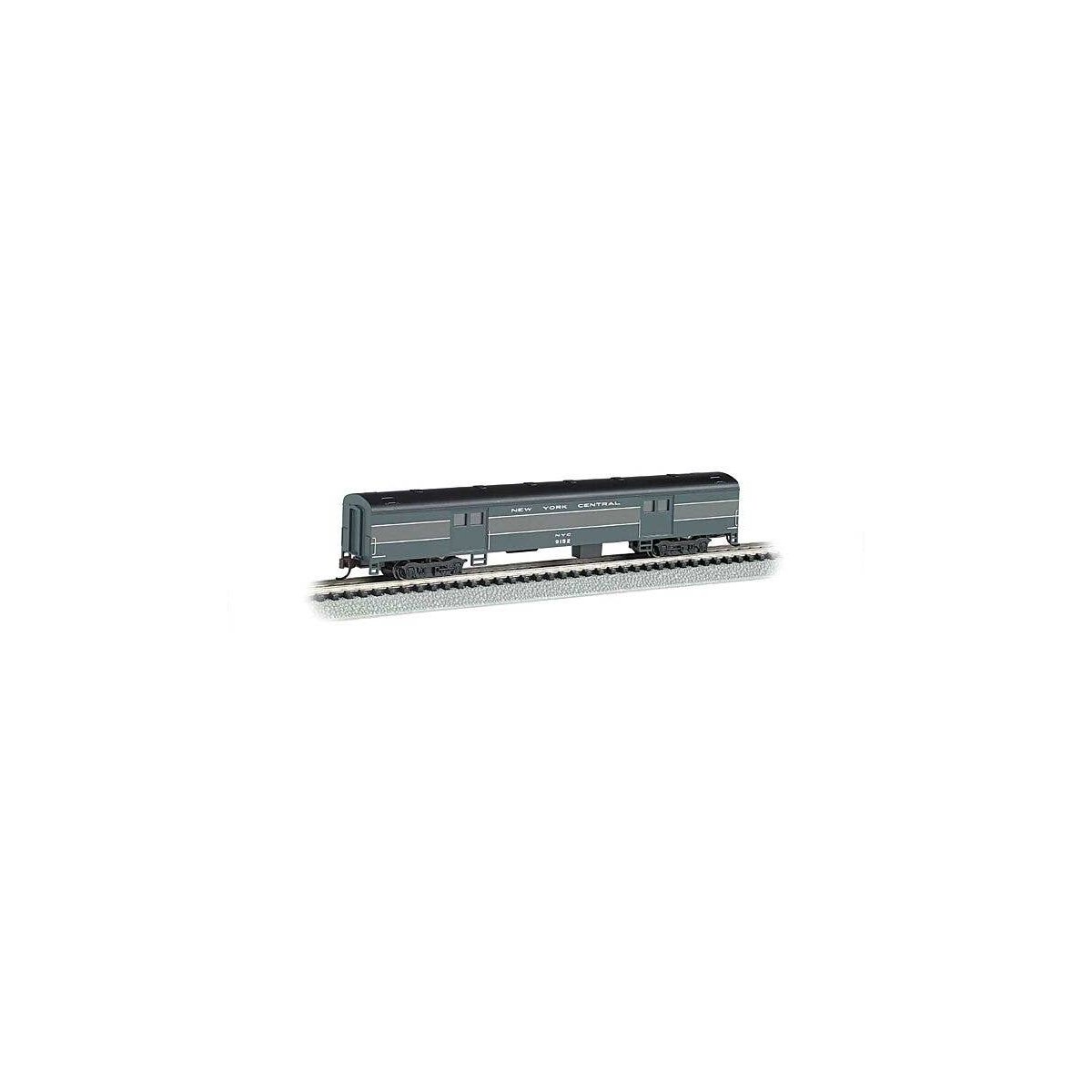 72′ Smooth-Side Baggage Car - Ready to Run -- New York Central (2-Tone Gray), N, Bachmann Industries 14455