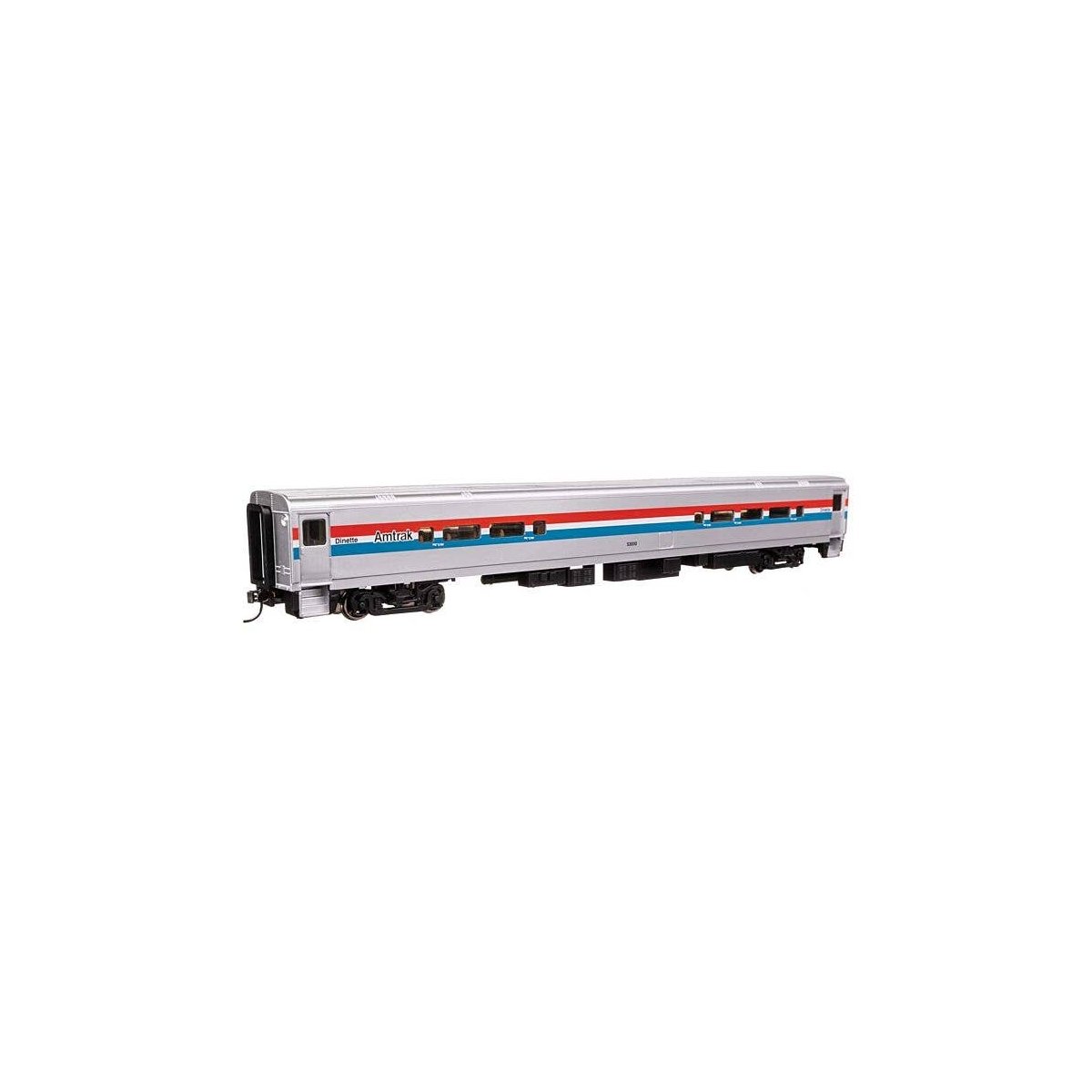 85′ Horizon Cafe/Club Food Service Car - Ready to Run -- Amtrak(R) Phase III (Wide Stripes) 530, HO, WalthersMainline 31063